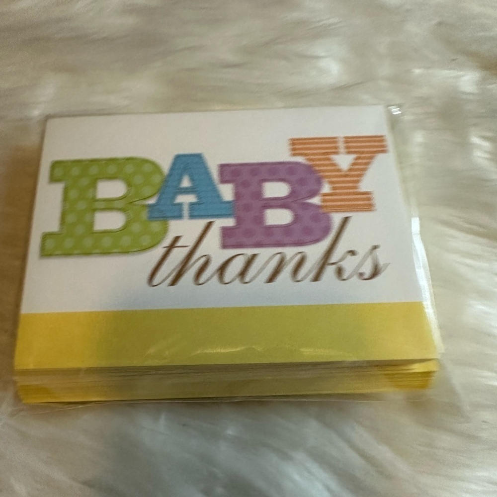 Hallmark Green and Blue Baby Thank You Cards